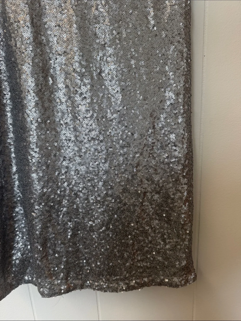 Gap Girls Silver Sequin Short Sleeve Party Dress